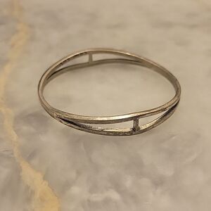Low Luv Erin Wasson Boho Navajo Indie Punk Goth Silver Biker Bangle Bracelet Y2K